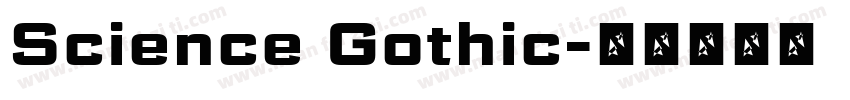 Science Gothic字体转换